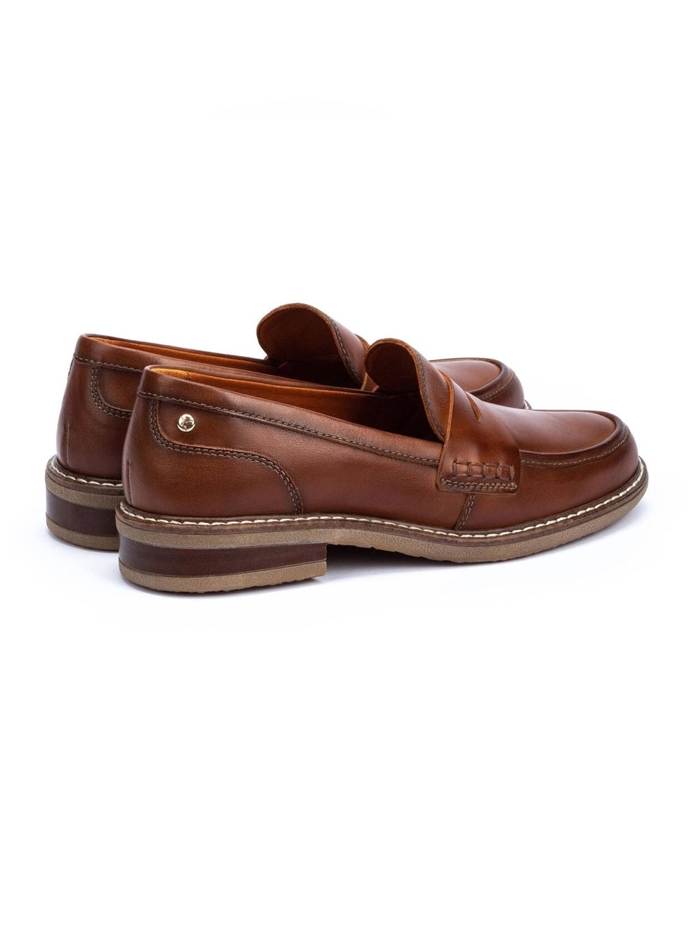 PIKOLINOS Aldaya Women’s Penny Loafers in Brown Cuero - Size 39 8.5 - Picture 10 of 12